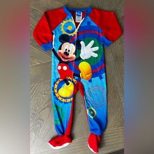 Disney Mickey Mouse Cozy Footed Pajama - 24m